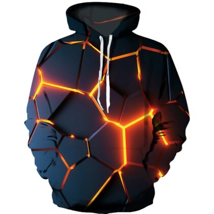 3D Colorful Flame Hoodie (Men/Women)
