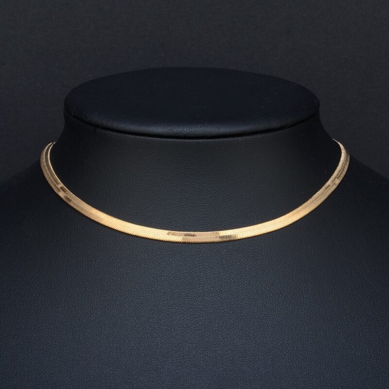 Stainless Steel 35+5cm Snake Choker Necklace Chain